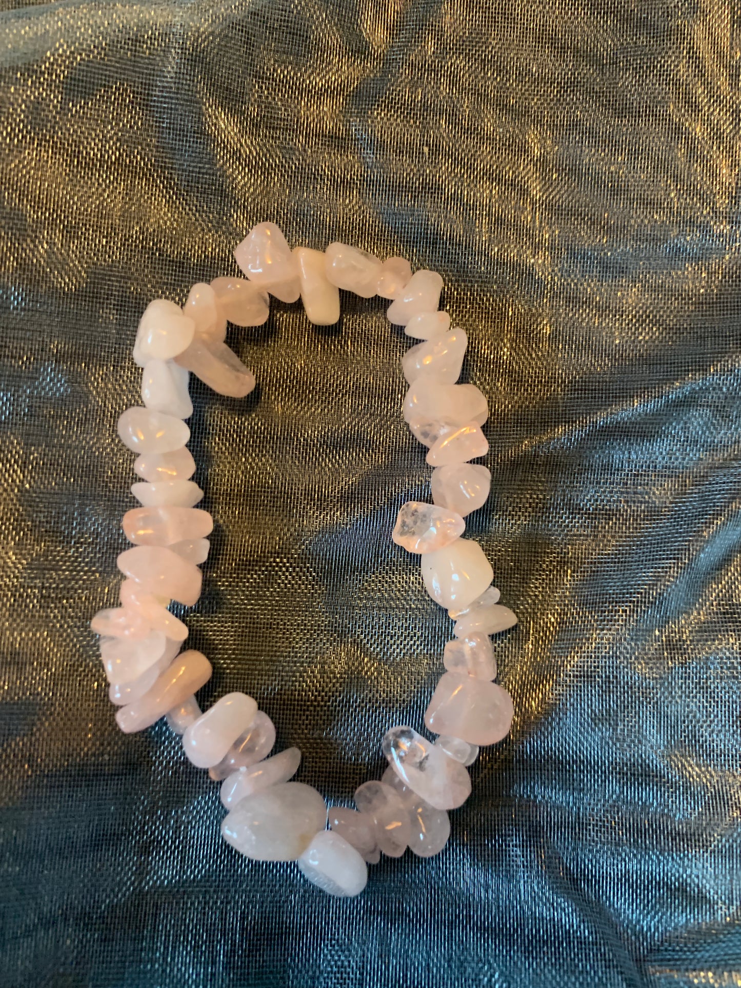 Bracelet Pink Quartz 6"