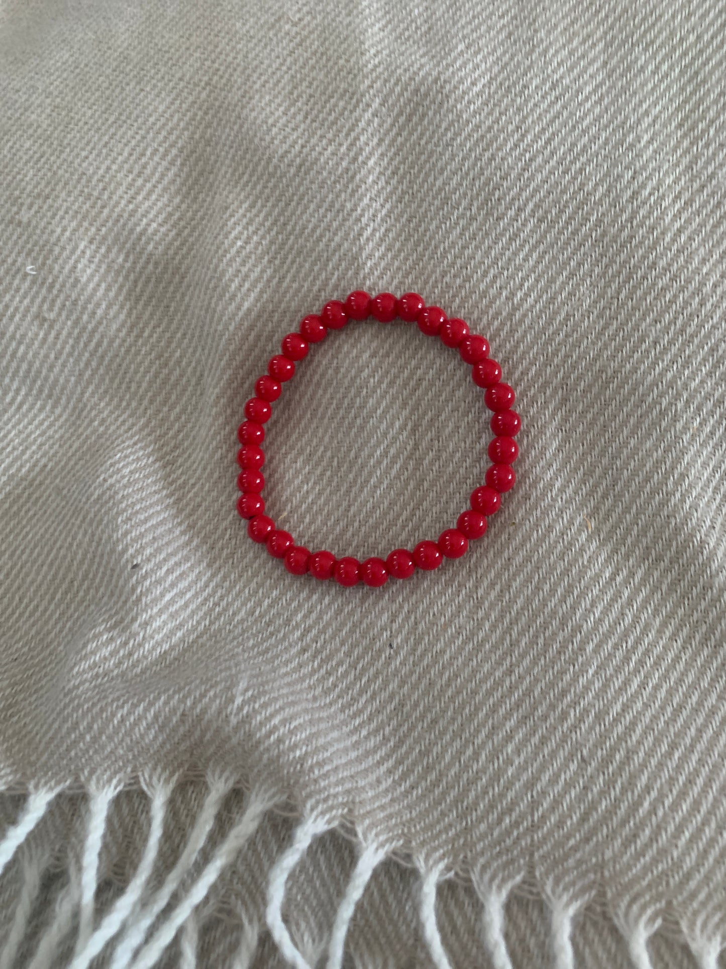 Bracelet Red Jasper Semi Precius Stone 6,5"