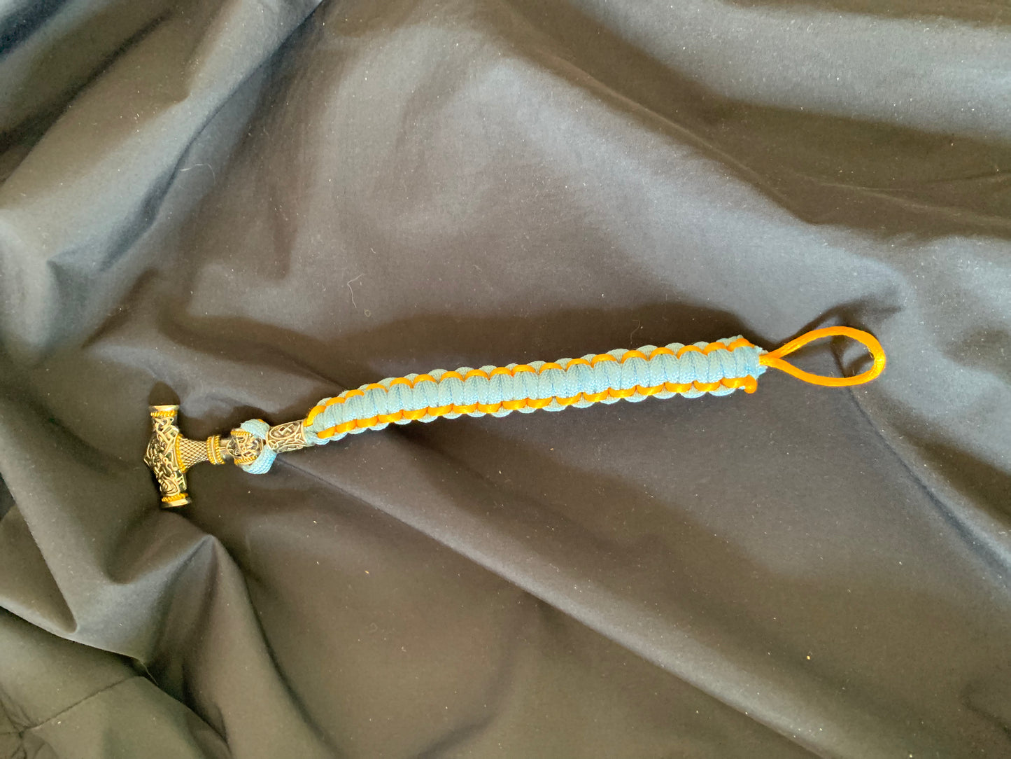 Paracord Bracelets Blue/Orange Thorshammer 7,5"