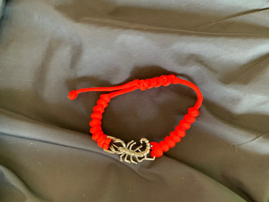 Paracord Bracelets Red Snake Weave Scorpion Adjustable min 7"