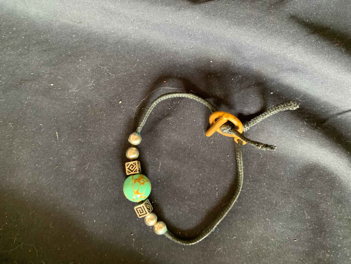 Bracelet with Beads and Iron 6,5