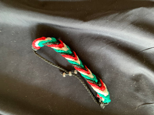 Paracord Bracelets Palestine Flag Ajustable min 9". 80% of the sale goes to Help aid Palestine