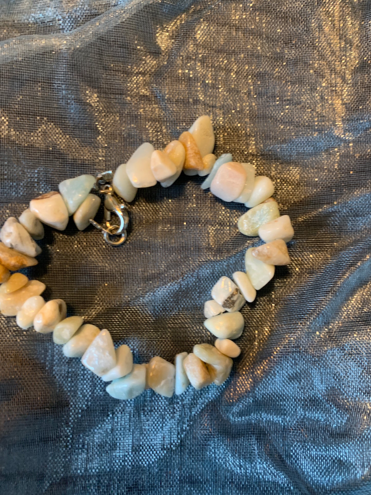 Bracelet Agath Semi Precious Stones Streches 6,5"