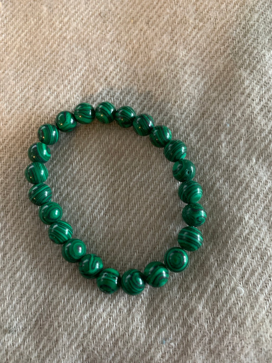 Bracelet Malacai Beads Semi Precius Stone 6"